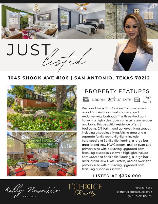 Just Listed — Olmos Park condo